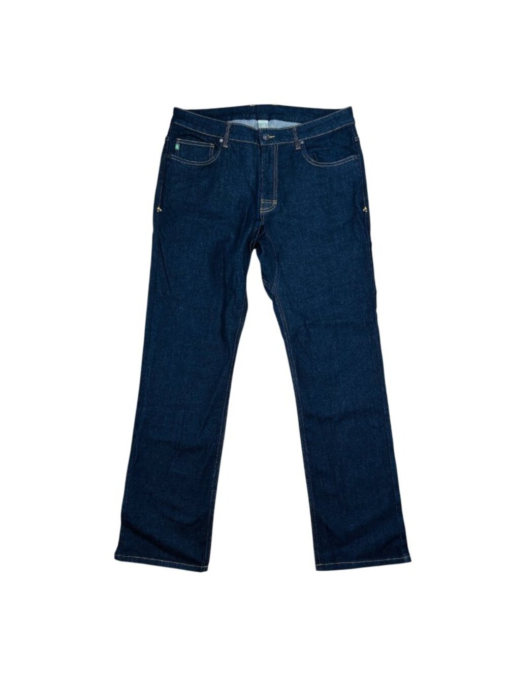 STIO 36R Men Rivet Jean Dark Denim Streetwear Work Business Casual